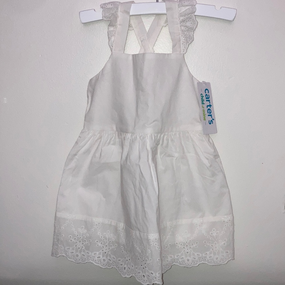 #41. 🆕 NWT - Carter's White Eyelet Lace Dress